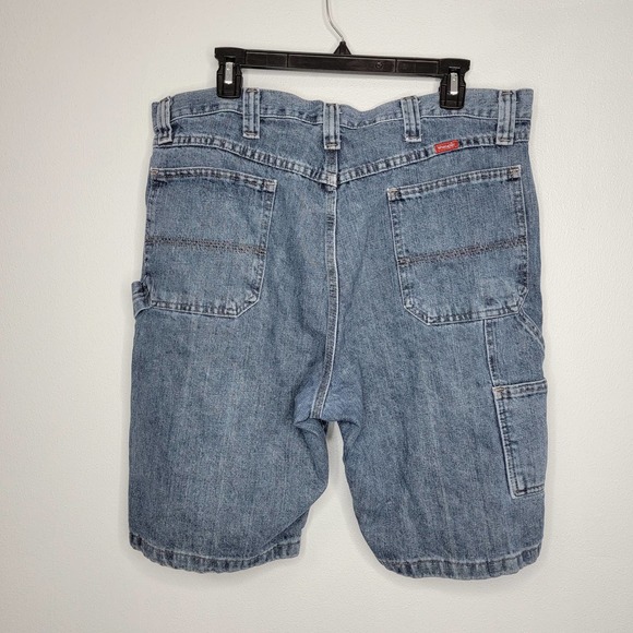 36 Wrangler Cargo Denim Shorts Jeans Jean Y - Picture 2 of 11